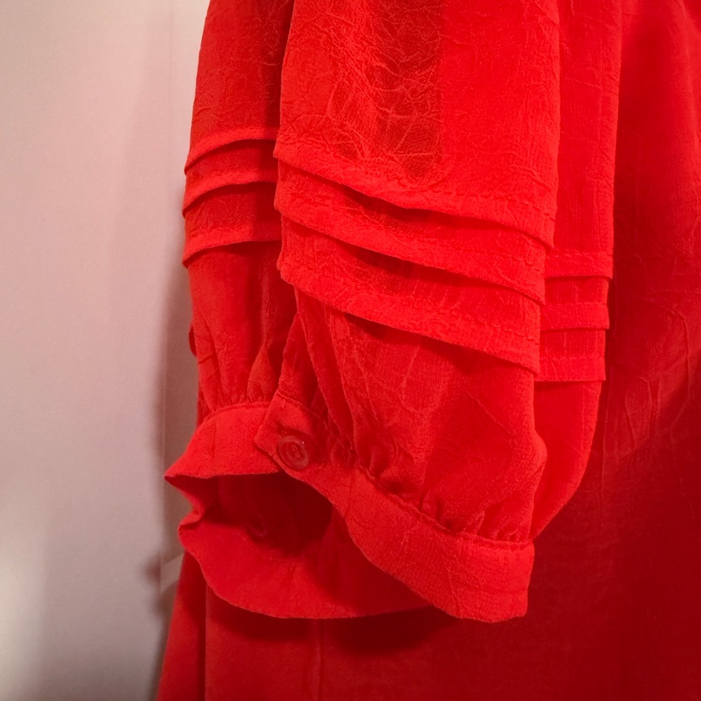 Eesome Red Ruffle Blouse - Picture 3 of 5